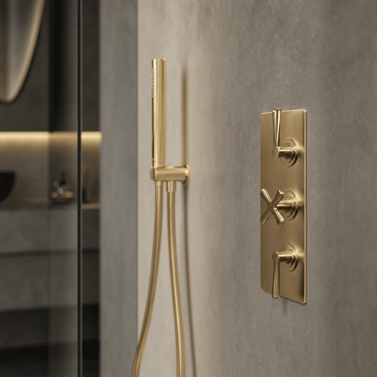 Cylin 2 Outlet Triple Thermostatic Concealed Shower Valve