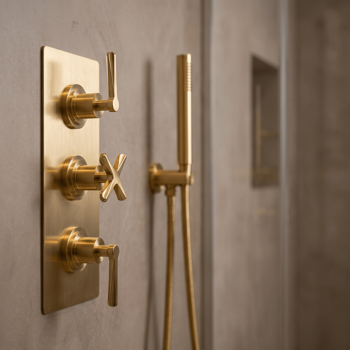 Cylin 2 Outlet Triple Thermostatic Concealed Shower Valve