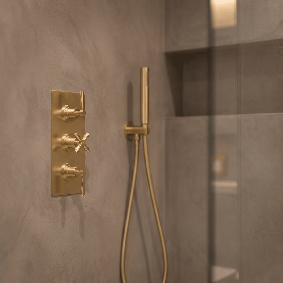 Cylin 2 Outlet Triple Thermostatic Concealed Shower Valve