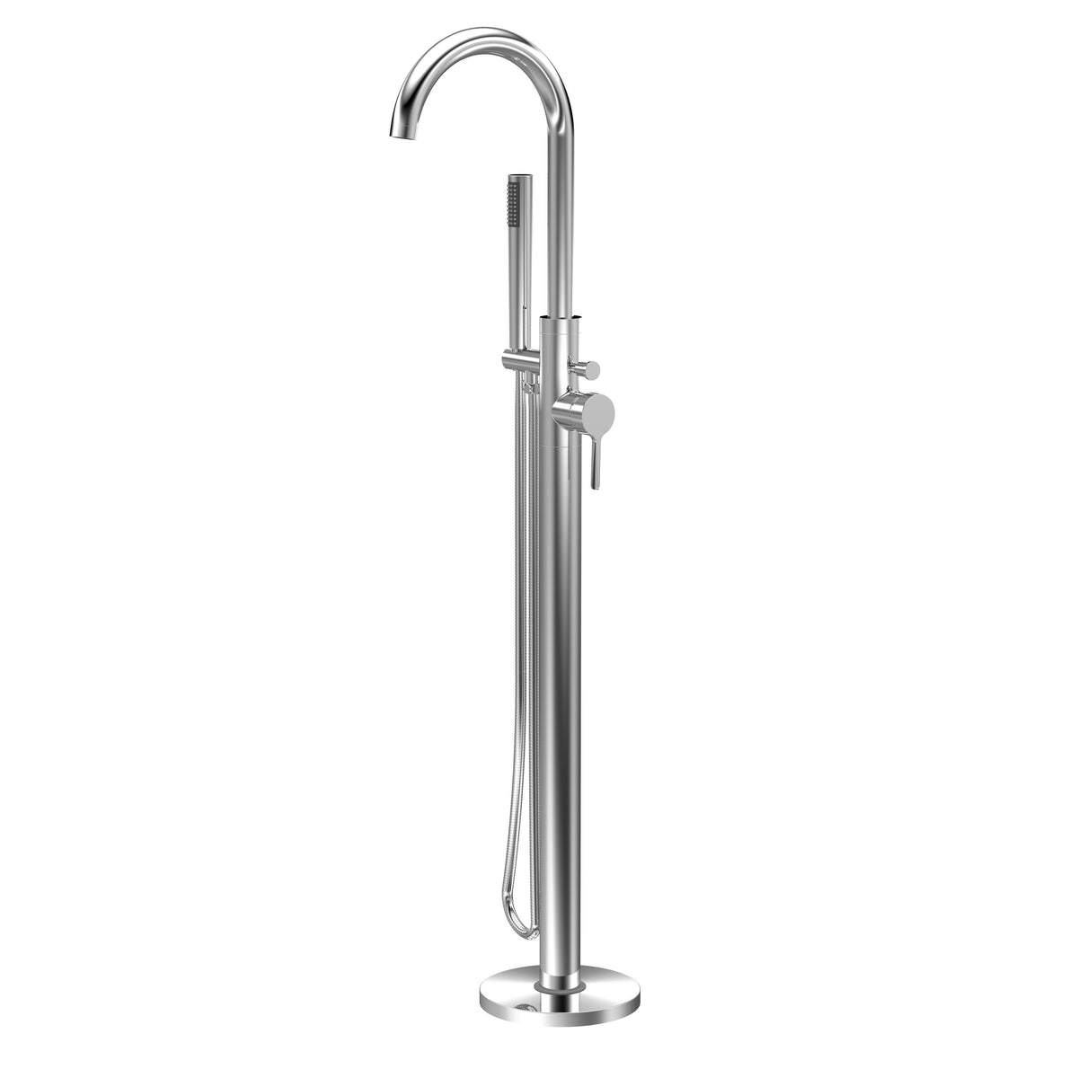 Cylin Floor Mounted Bath Shower Mixer Tap With Handset