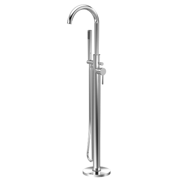 Cylin Floor Mounted Bath Shower Mixer Tap With Handset