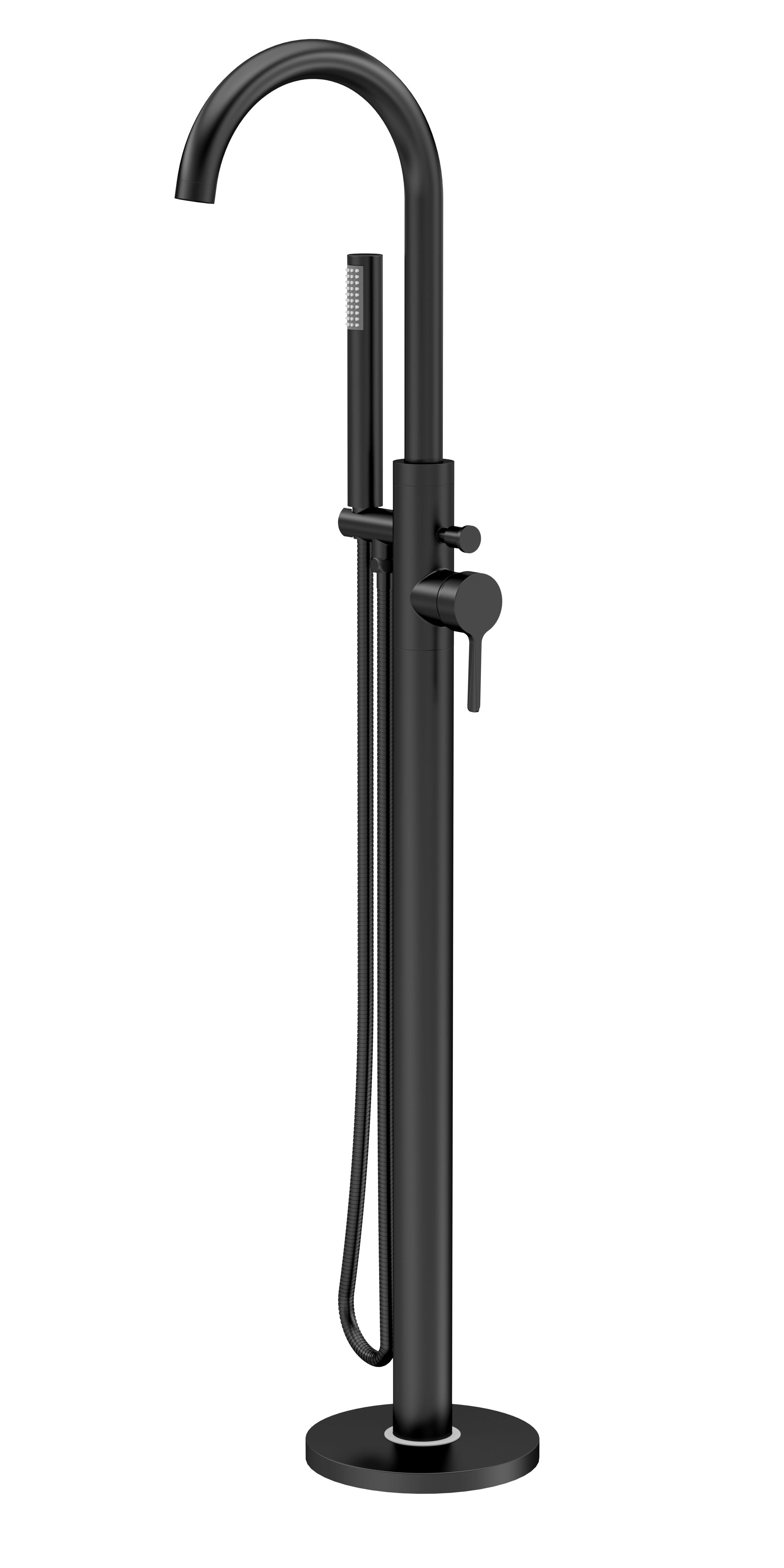 Cylin Floor Mounted Bath Shower Mixer Tap With Handset