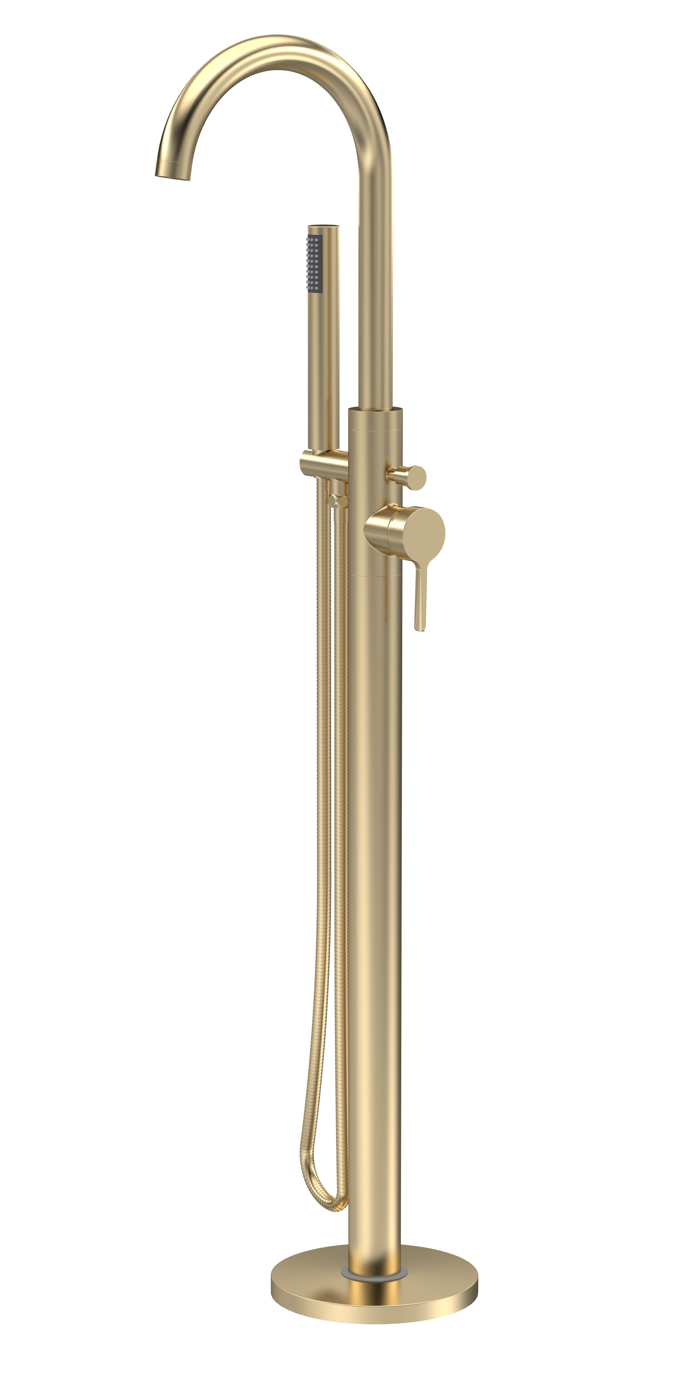 Cylin Floor Mounted Bath Shower Mixer Tap With Handset