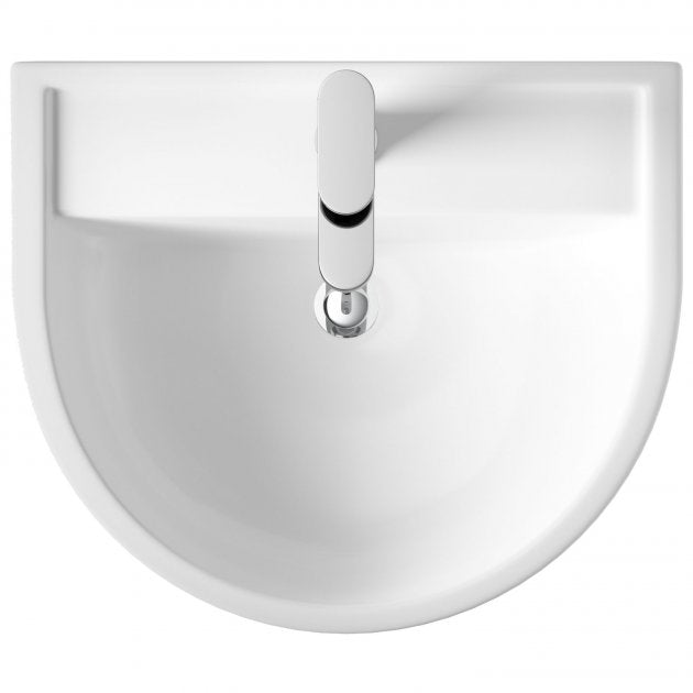 Sparrow Basin With Pedestal & Size Option - 1 TH - White