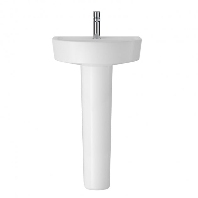 Sparrow Basin With Pedestal & Size Option - 1 TH - White