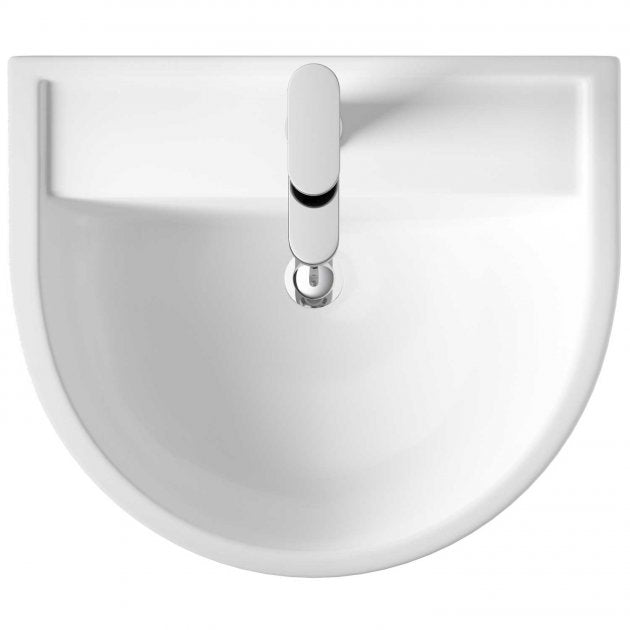 Sparrow Basin With Pedestal & Size Option - 1 TH - White