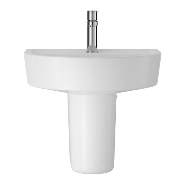 Sparrow Basin With Pedestal & Size Option - 1 TH - White