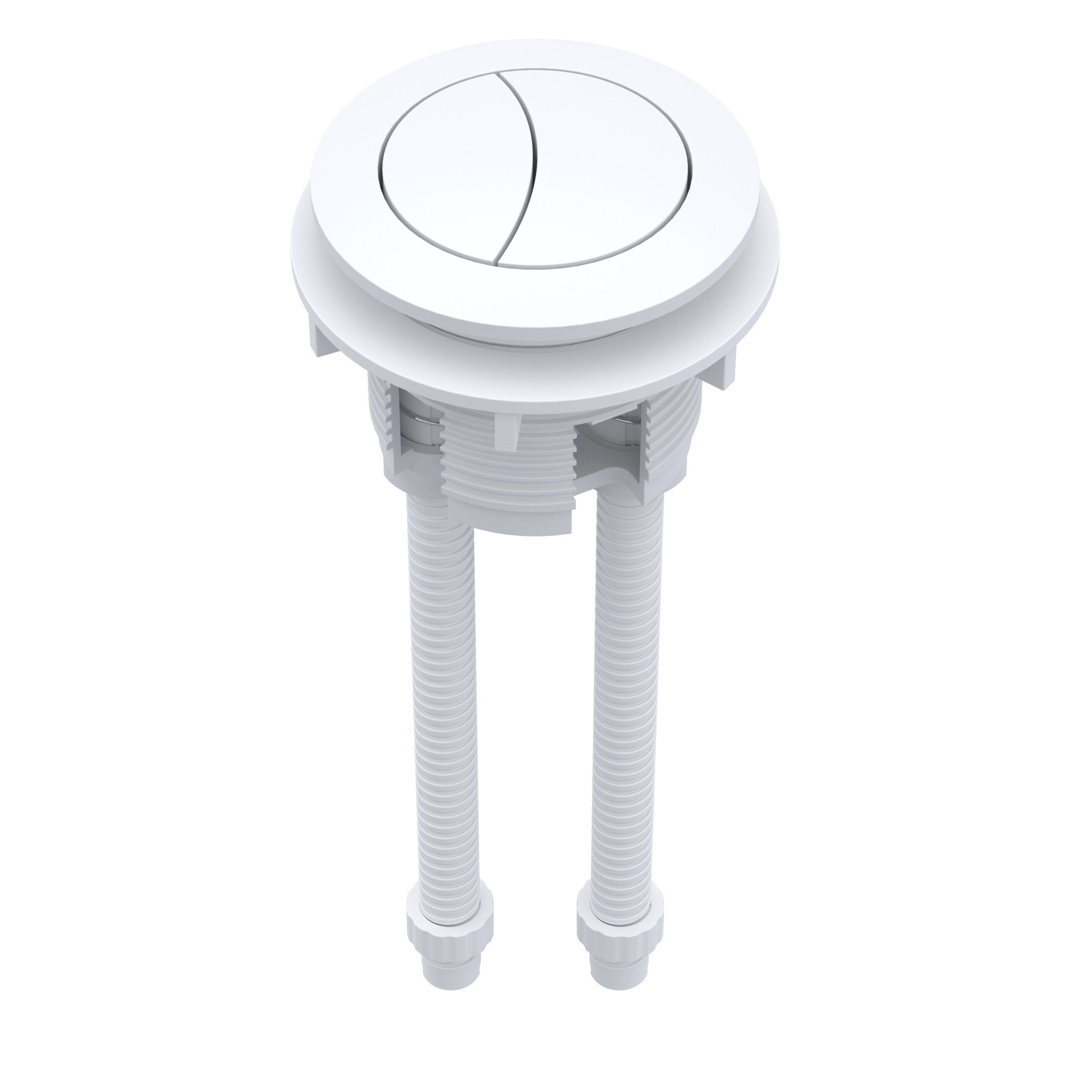 Trio Round Cistern Push Button
