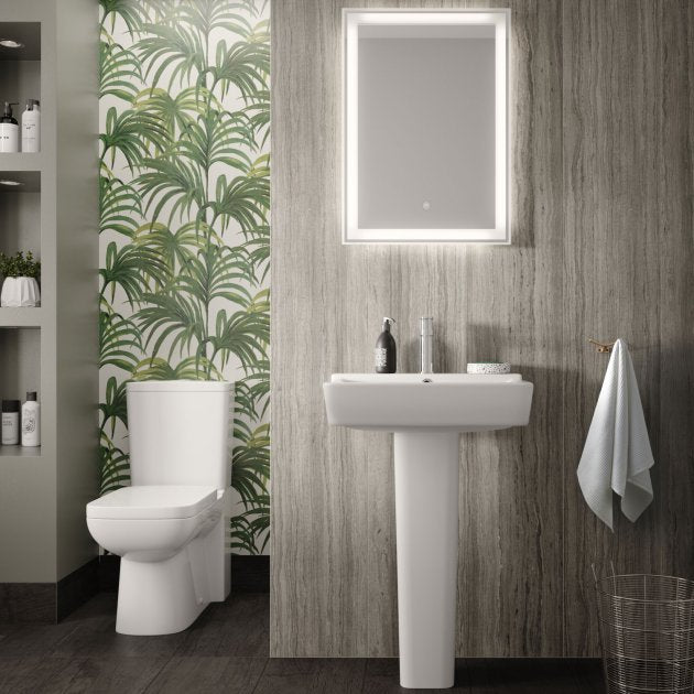 Trio Basin with Pedestal Option - 1 TH - White