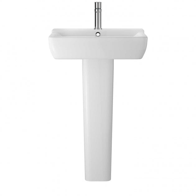 Trio Basin with Pedestal Option - 1 TH - White