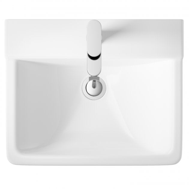 Trio Basin with Pedestal Option - 1 TH - White