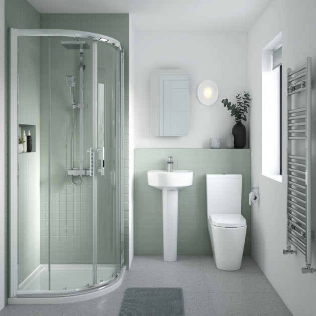 Vast Basin with Pedestal & Size Options - 1 TH - White