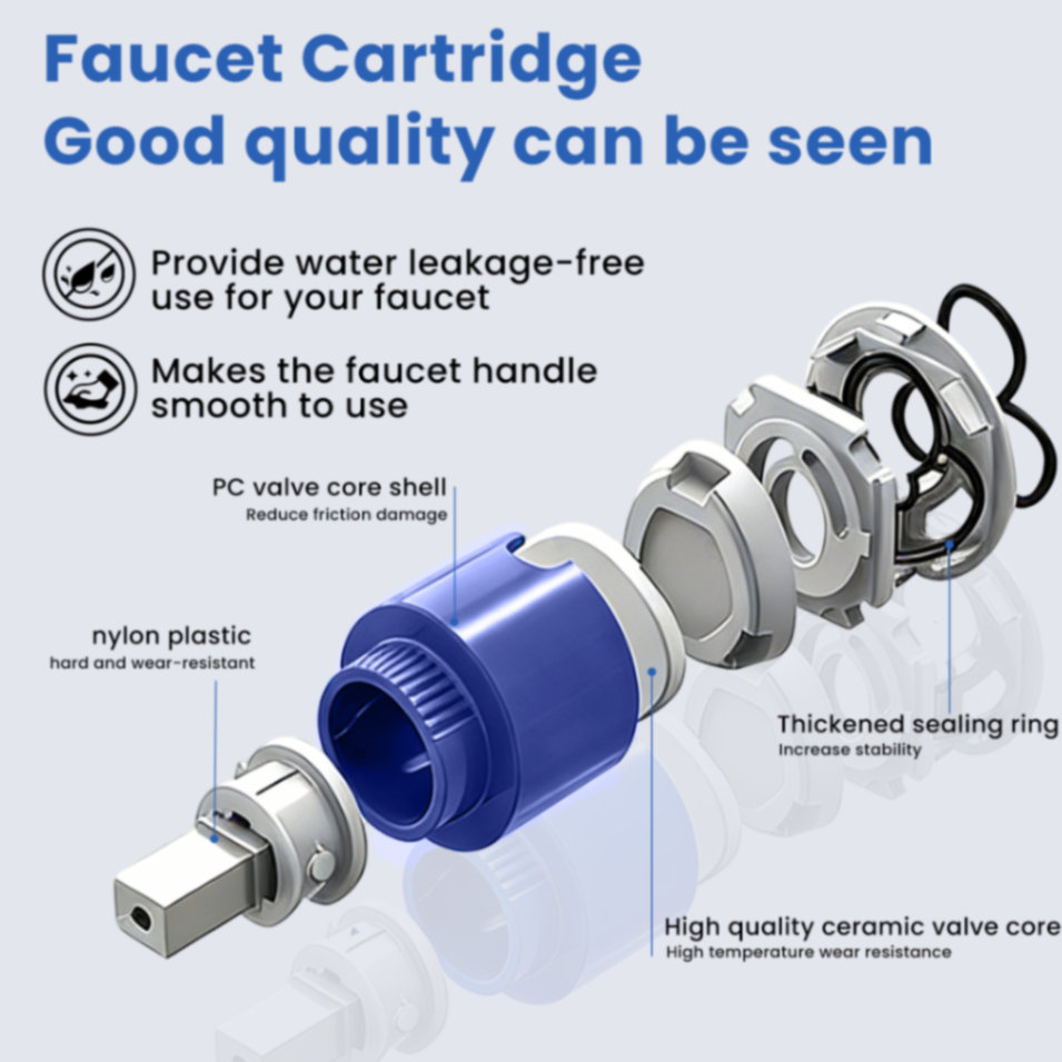 VeeBath 35mm Ceramic Disc Tap Valve Cartridge