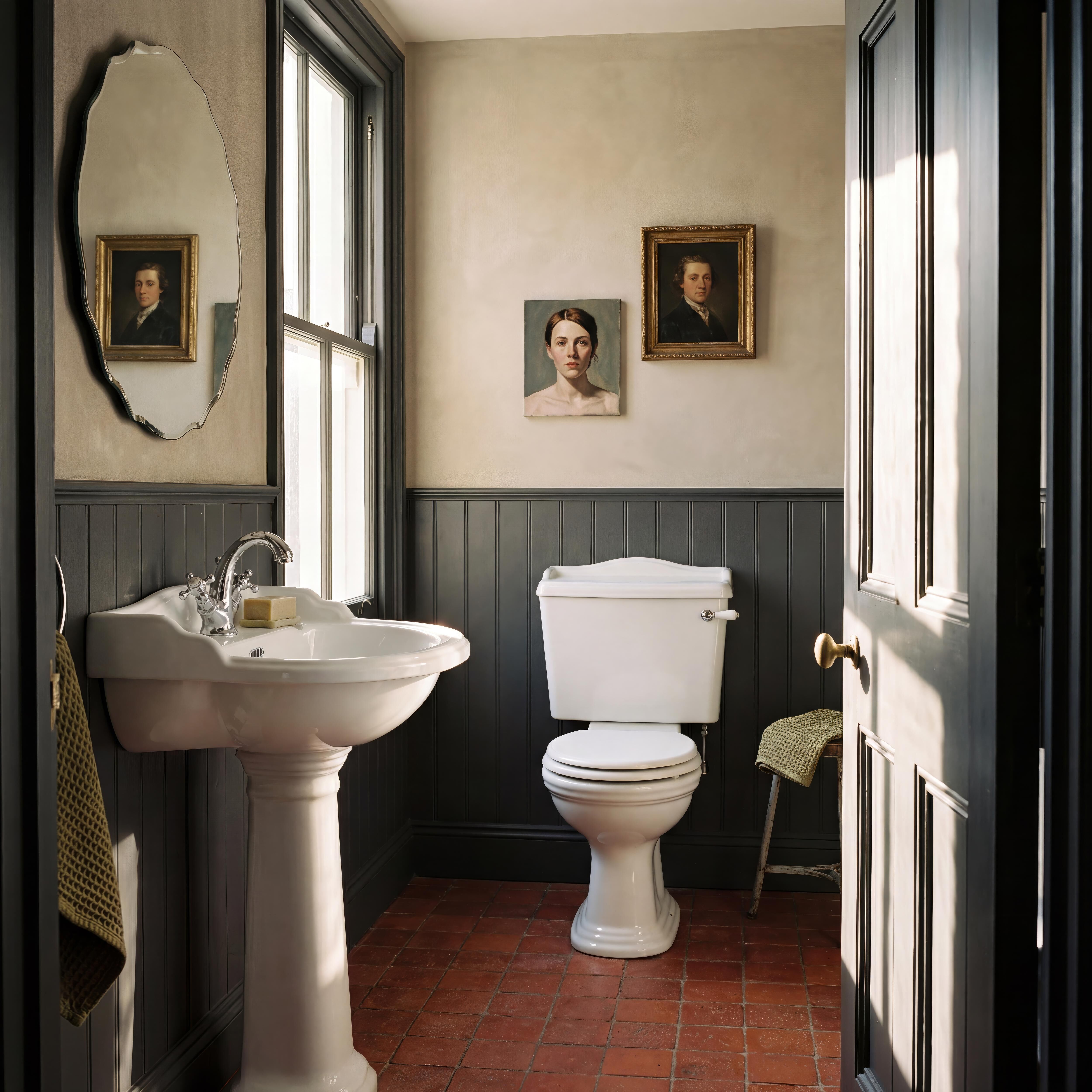 Chiltern Basin With Full Pedestal -  1 or 2 TH - White