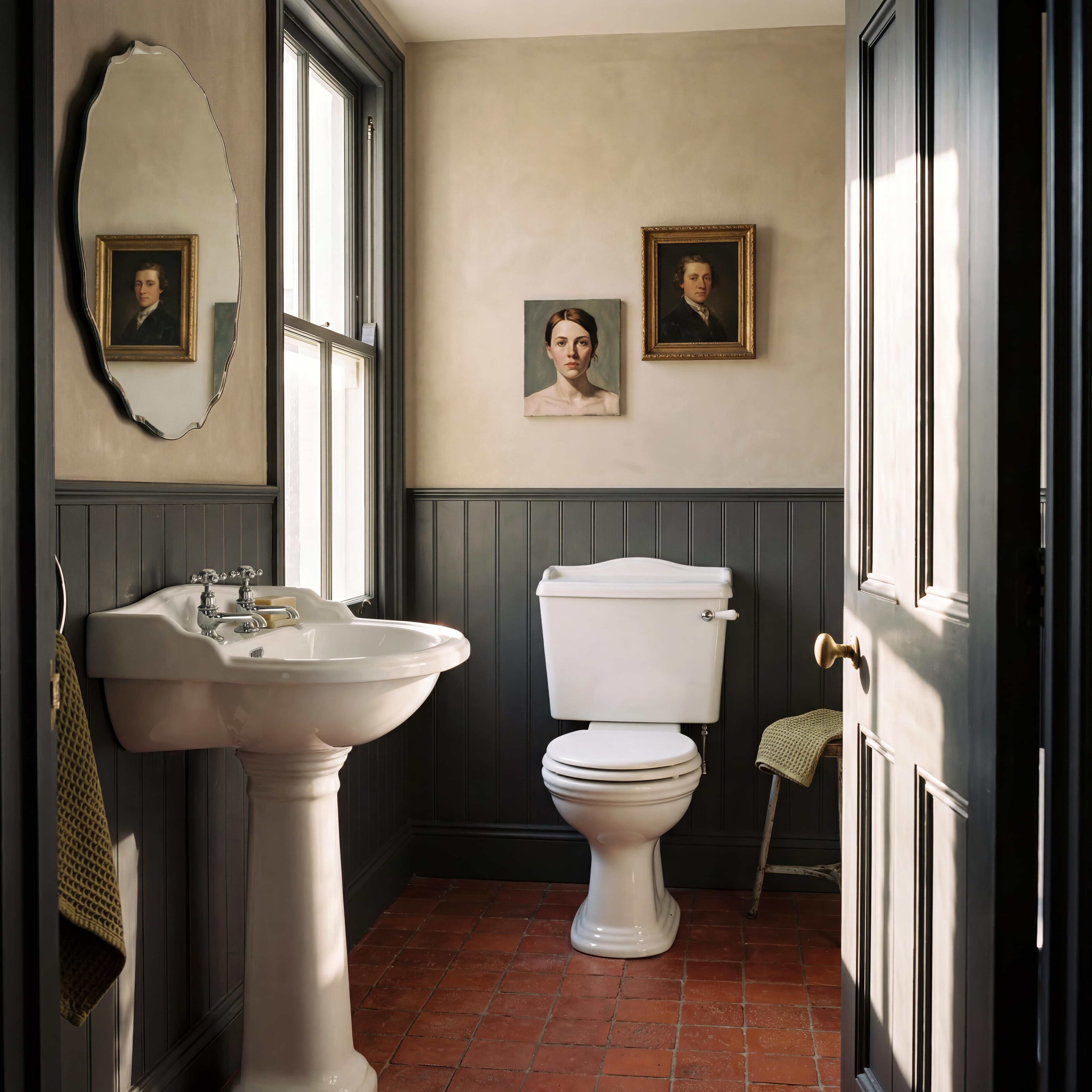 Chiltern Basin With Full Pedestal -  1 or 2 TH - White