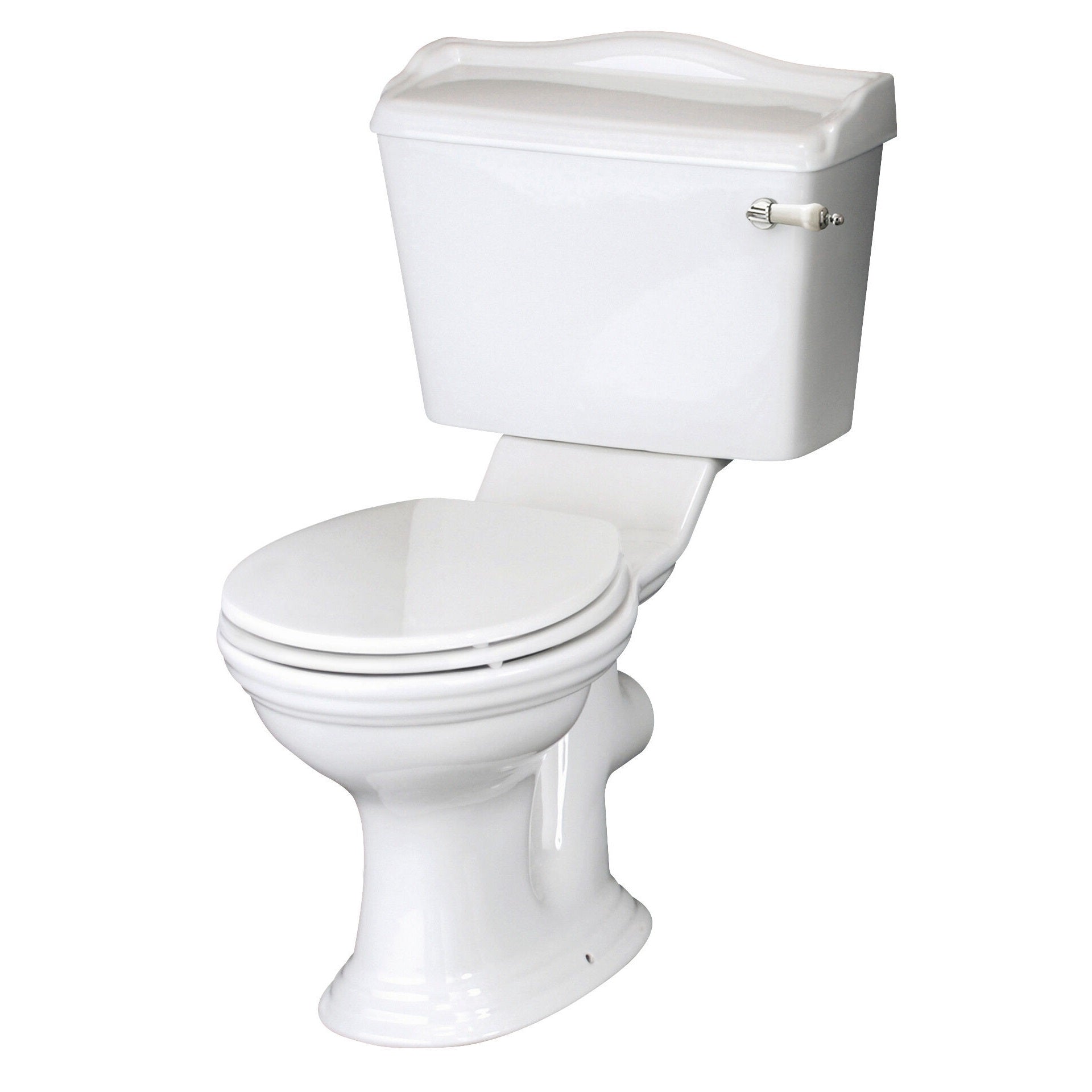 Chiltern Traditional Close Coupled Toilet With Cistern & Seat Options - White