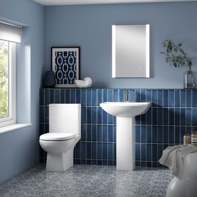 Rio Basin with Pedestal & Size Options - 1 TH - White