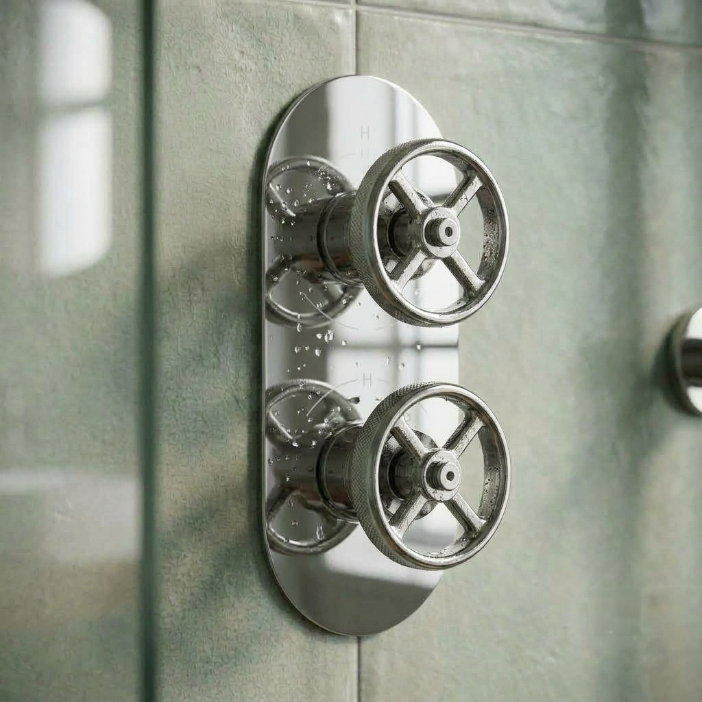 Revolve Traditional 2 Outlet Thermostatic Concealed Shower Valve  With Diverter