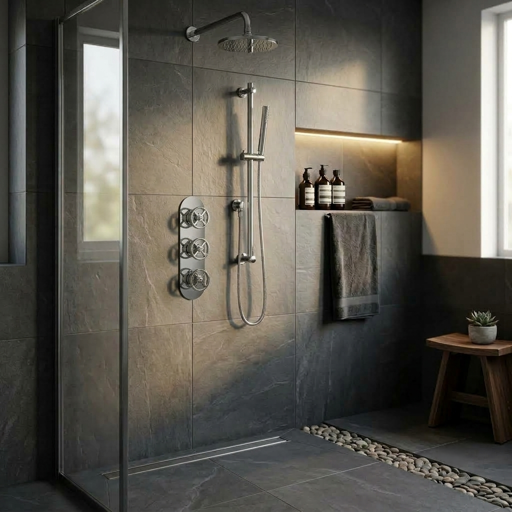 Revolve Traditional 2 Outlet Concealed Thermostatic Shower Valve