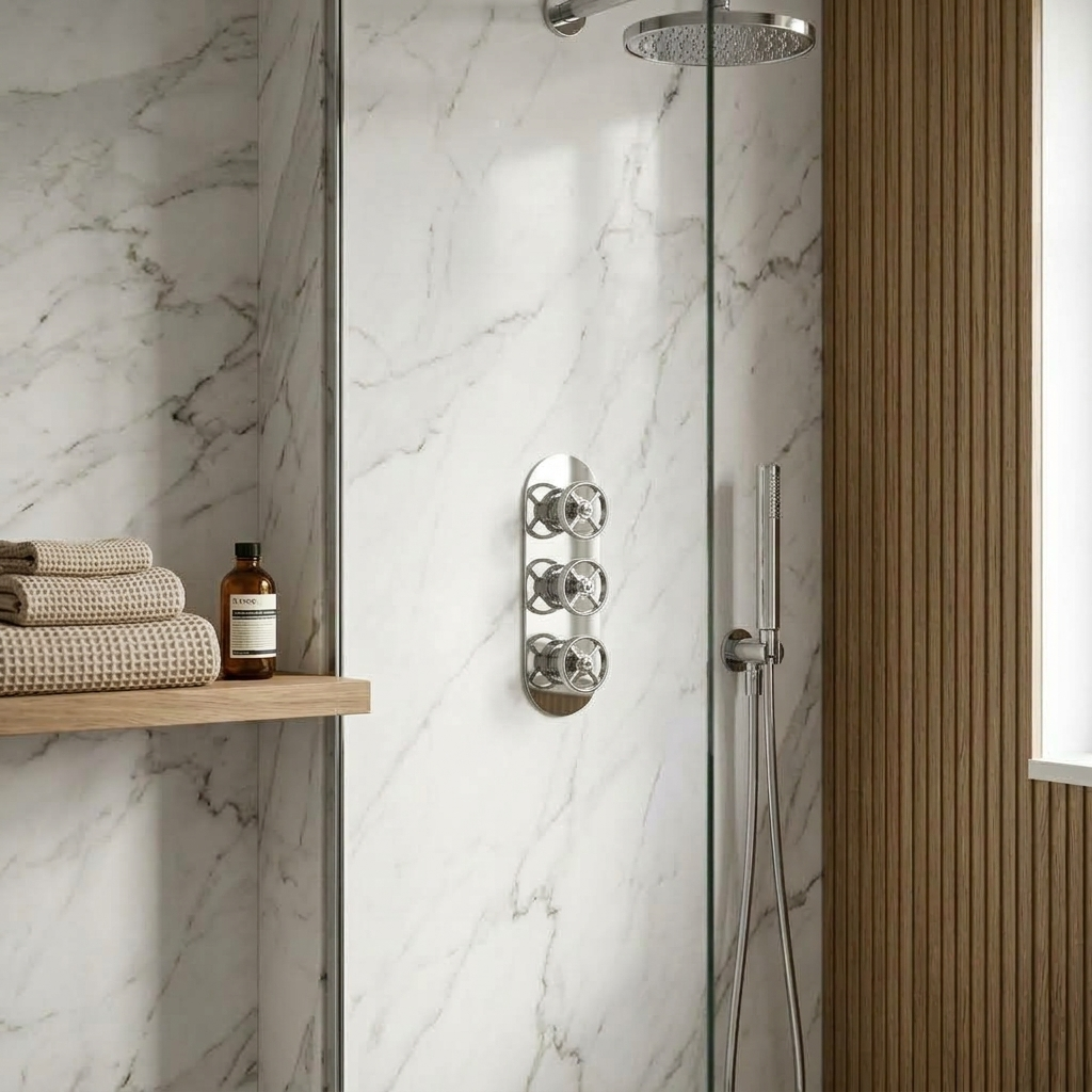 Revolve Traditional 3 Outlet Concealed Thermostatic Shower Valve