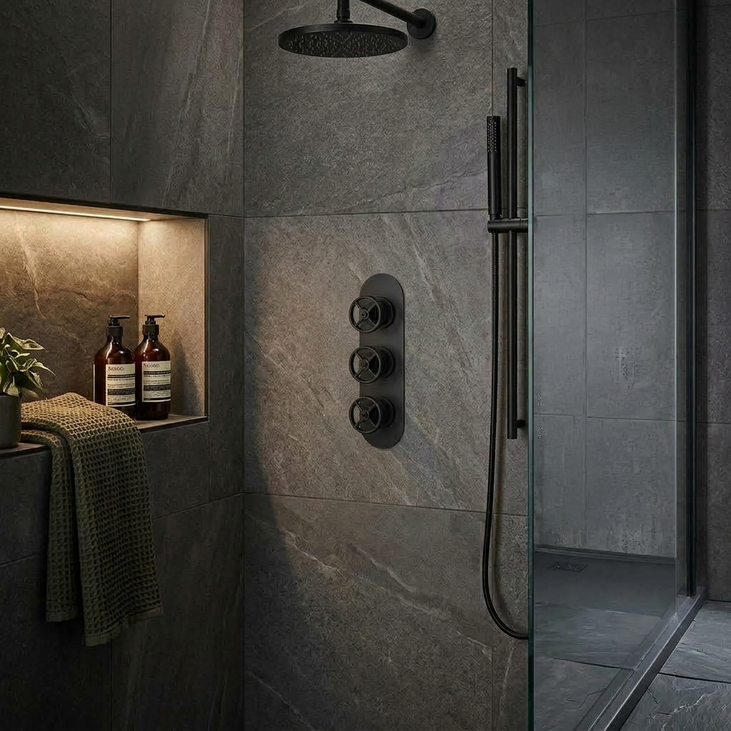 Revolve Traditional 3 Outlet Concealed Thermostatic Shower Valve
