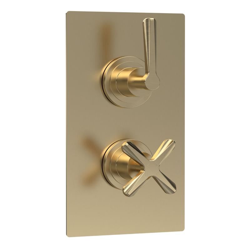 Cylin Traditional 2 Outlet Thermostatic Concealed Shower Valve