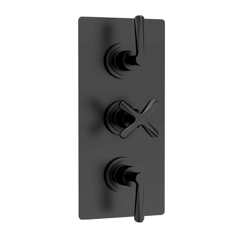 Cylin Traditional 3 Outlet Thermostatic Concealed Shower Valve with Diverter