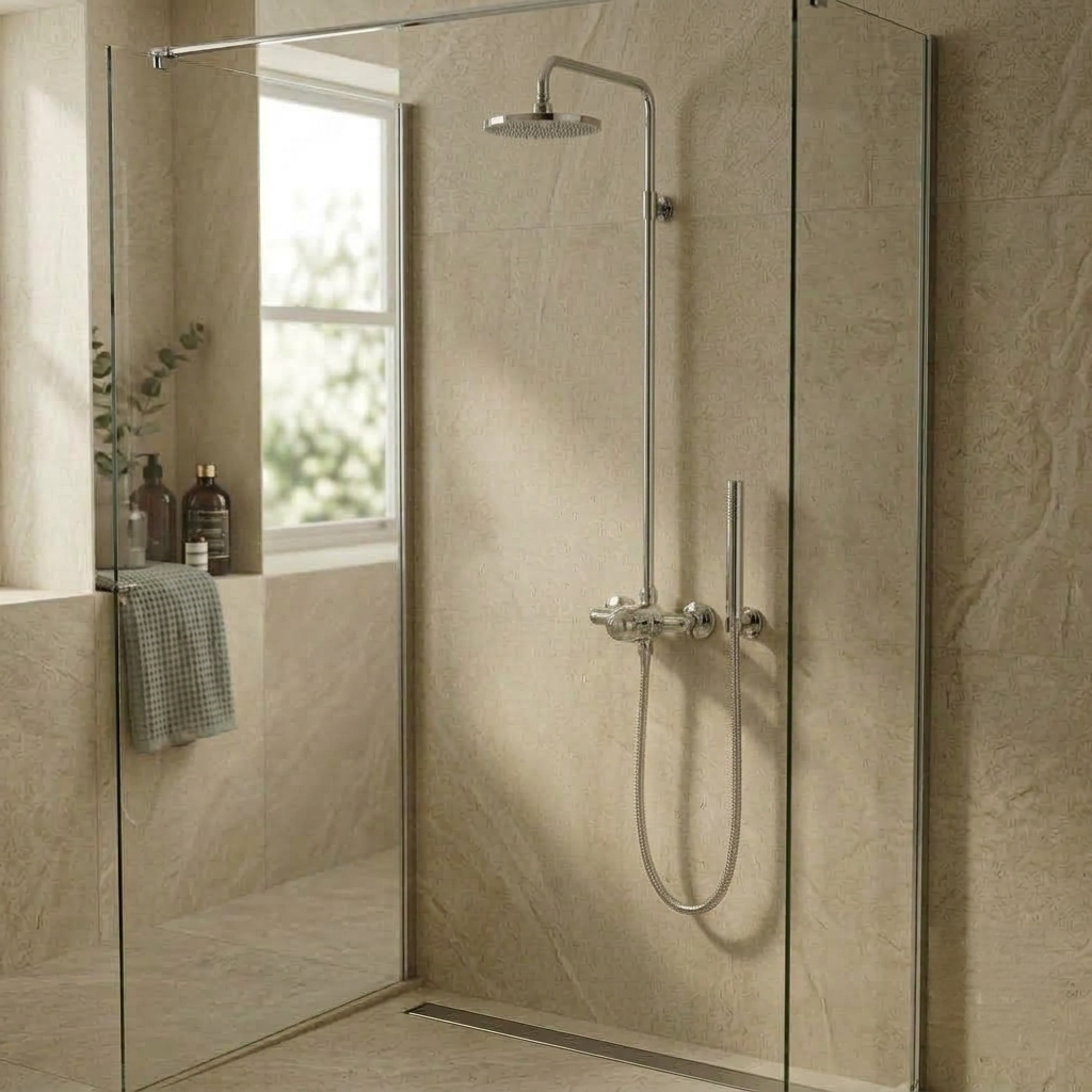Foundry 1 Outlet Exposed Thermostatic Shower Valve - Chrome