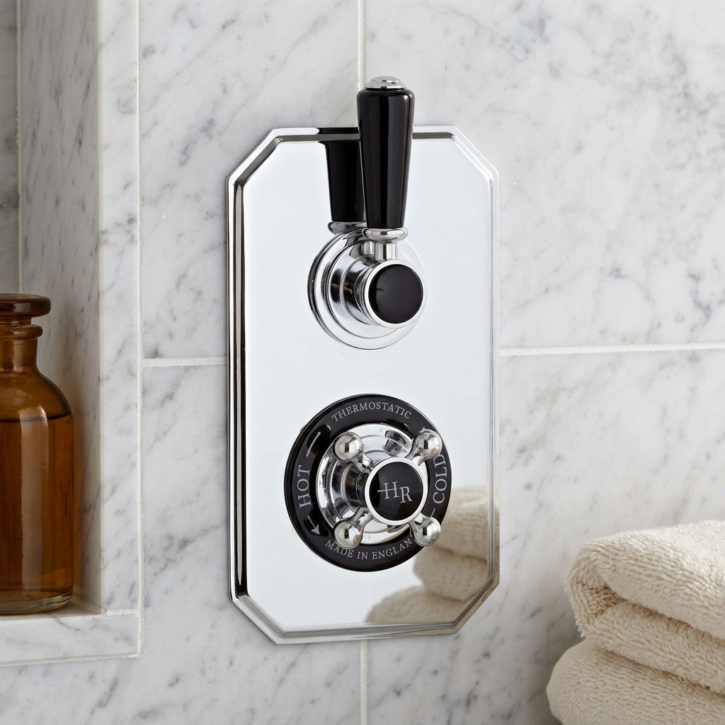 Claremont Traditional Thermostatic 2 Outlet Concealed Shower Valve With Diverter