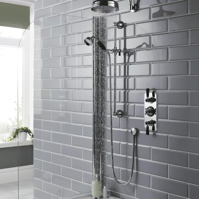 Claremont Traditional Thermostatic 2 Outlet Concealed Shower Valve