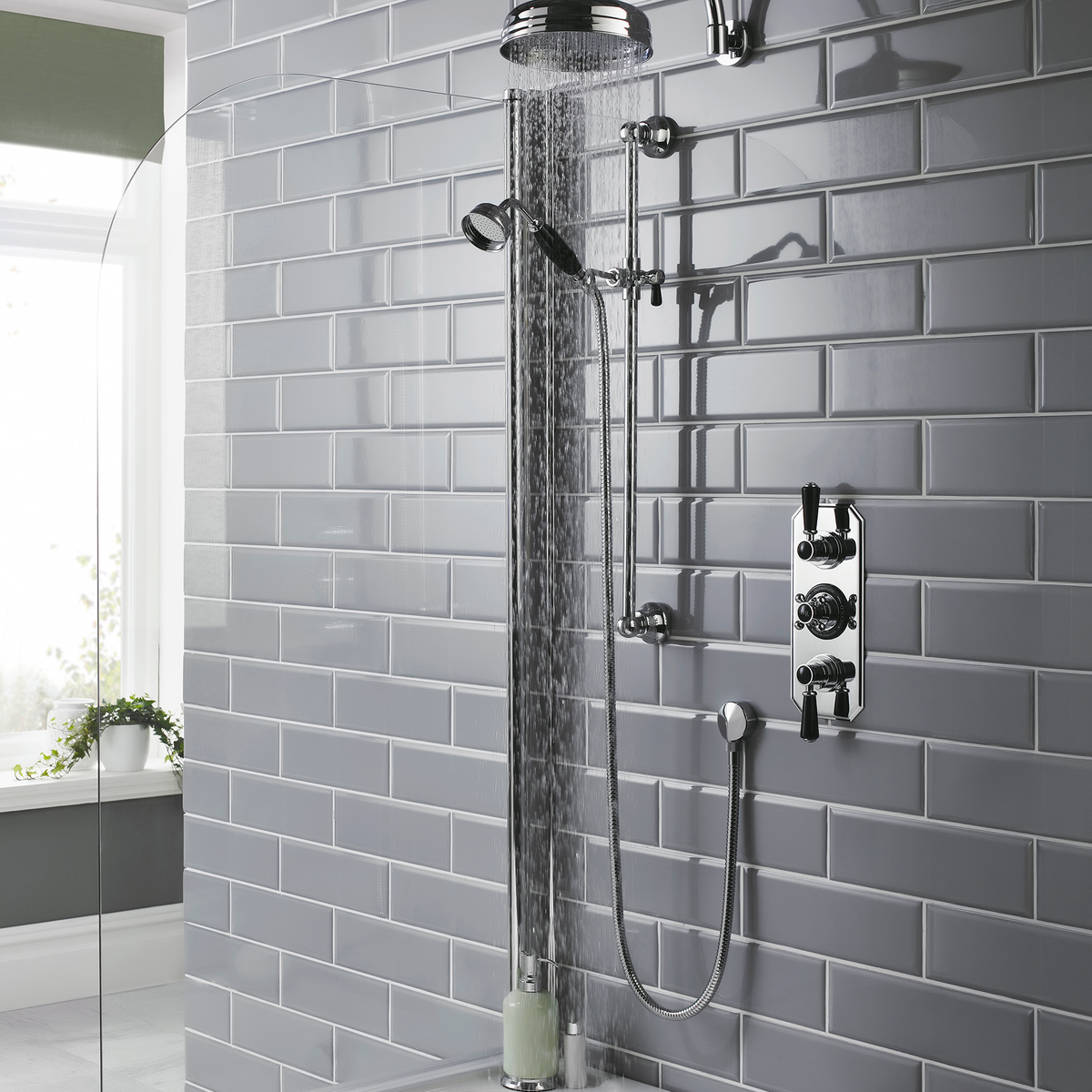 Claremont Traditional Thermostatic 2 Outlet Concealed Shower Valve