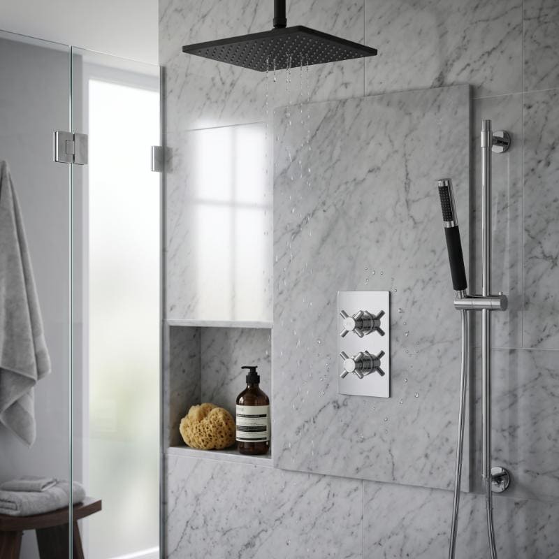 Axiom thermostatic 1 Outlet Crosshead Concealed Shower Valve
