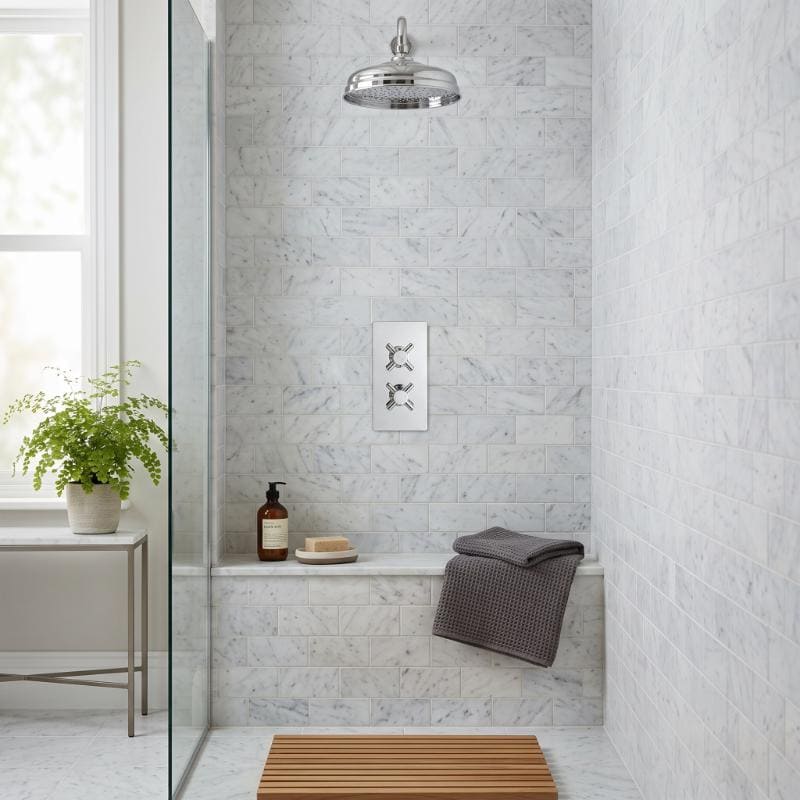 Axiom thermostatic 1 Outlet Crosshead Concealed Shower Valve
