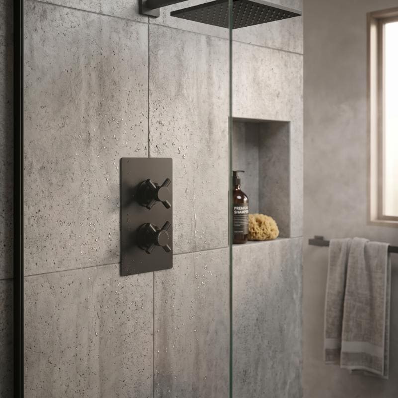 Axiom thermostatic 1 Outlet Crosshead Concealed Shower Valve
