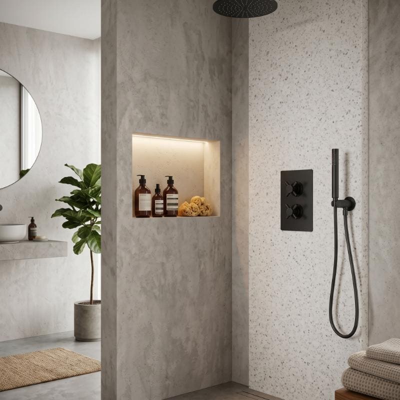 Axiom thermostatic 1 Outlet Crosshead Concealed Shower Valve