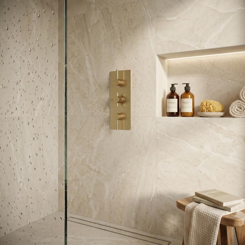 Axiom Thermostatic 3 Outlet Concealed Shower Valve With Diverter