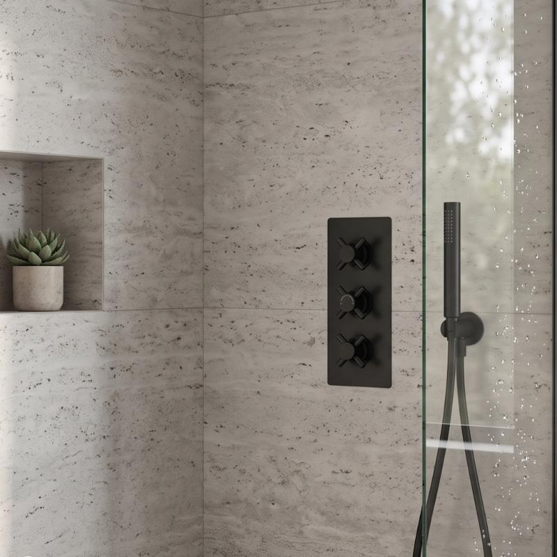 Axiom 2 Outlet Thermostatic Crosshead Concealed Shower Valve
