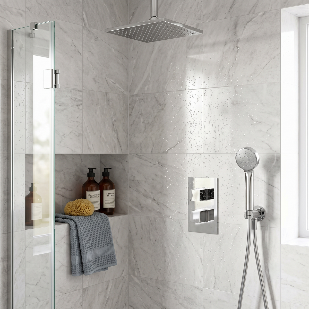 Modus 2 Outlet Thermostatic Concealed Shower Valve With Diverter - Chrome