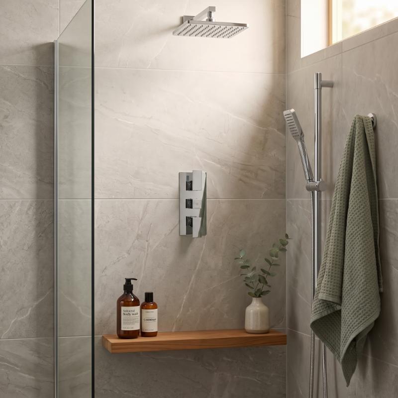 Modus 2 Outlet Thermostatic Concealed Shower Valve - Chrome