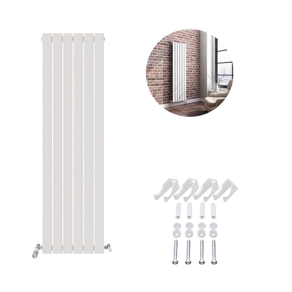 iBathUK Apex Vertical Single Panel Slim Flat Radiator, Designer Slim Radiator