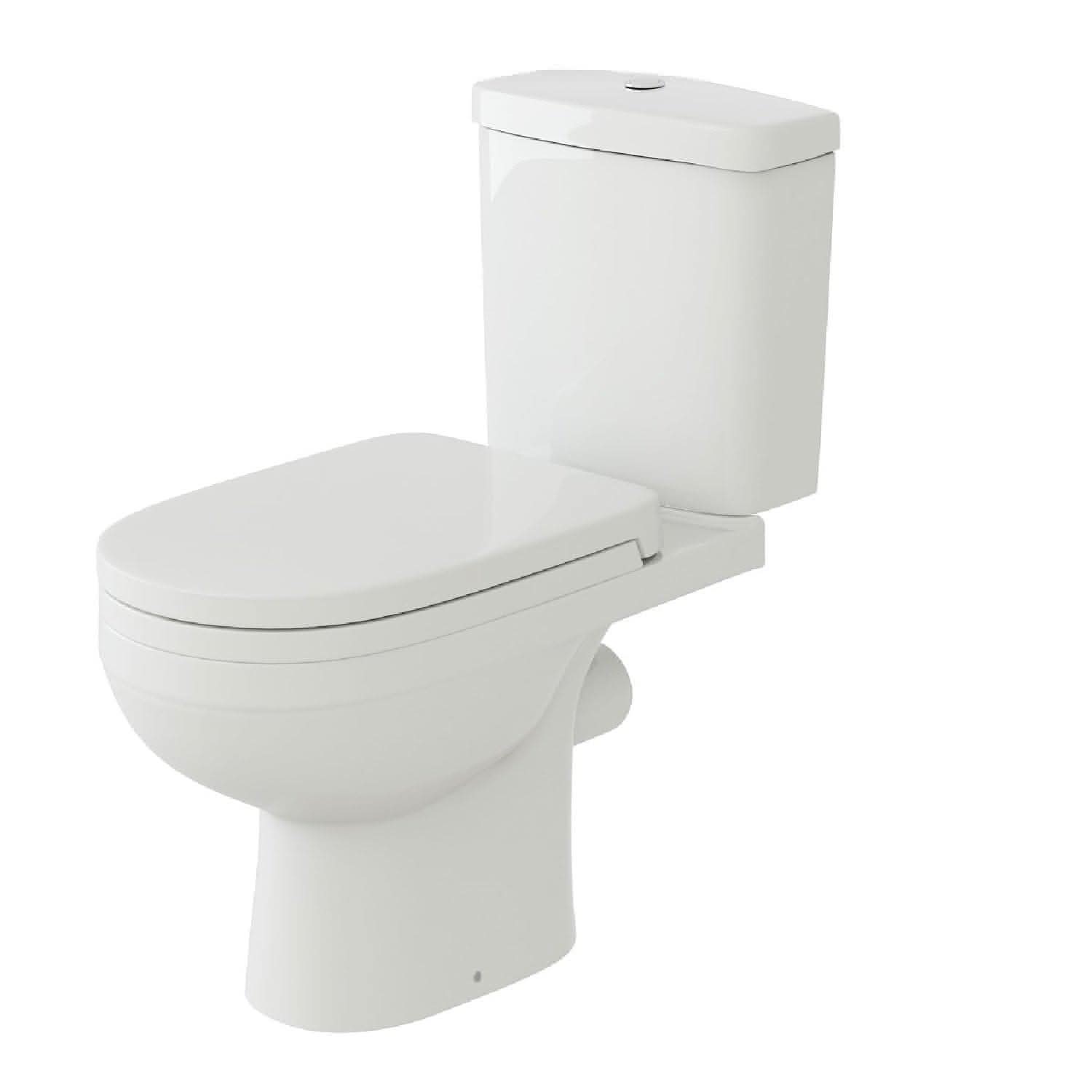 Petite Modern Bathroom Suite - Gloss White