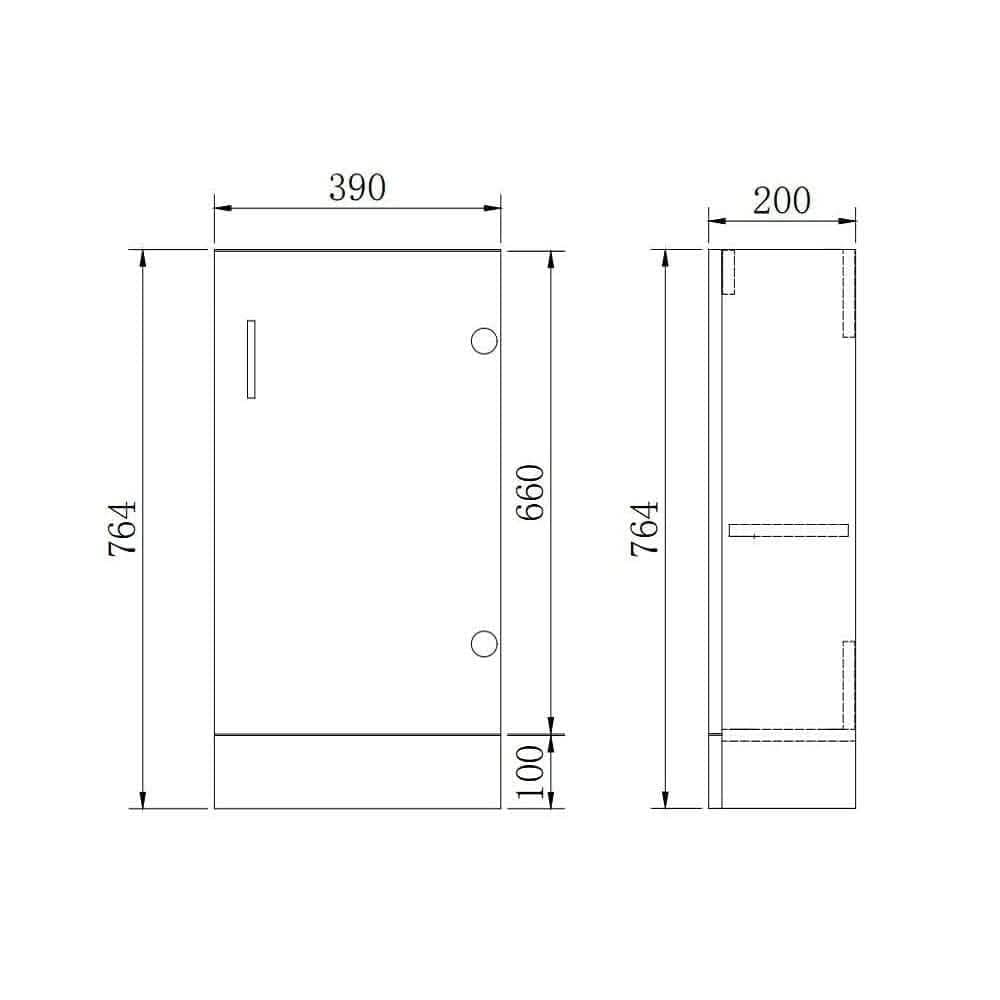 Mini Modern Cloakroom Bathroom Suite - Gloss White