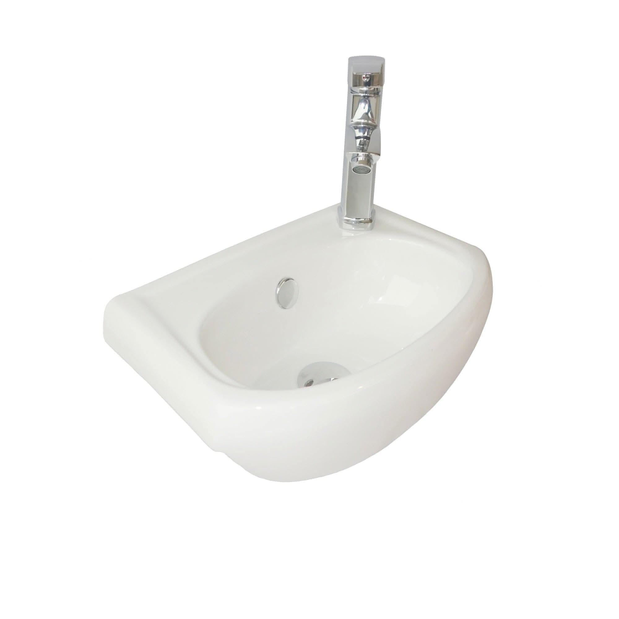 Petite Modern Bathroom Suite - Gloss White