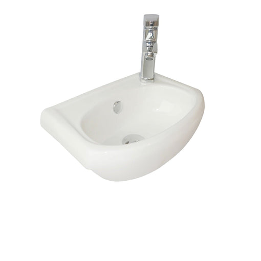 Petite Modern Cloakroom Bathroom Suite - Gloss White