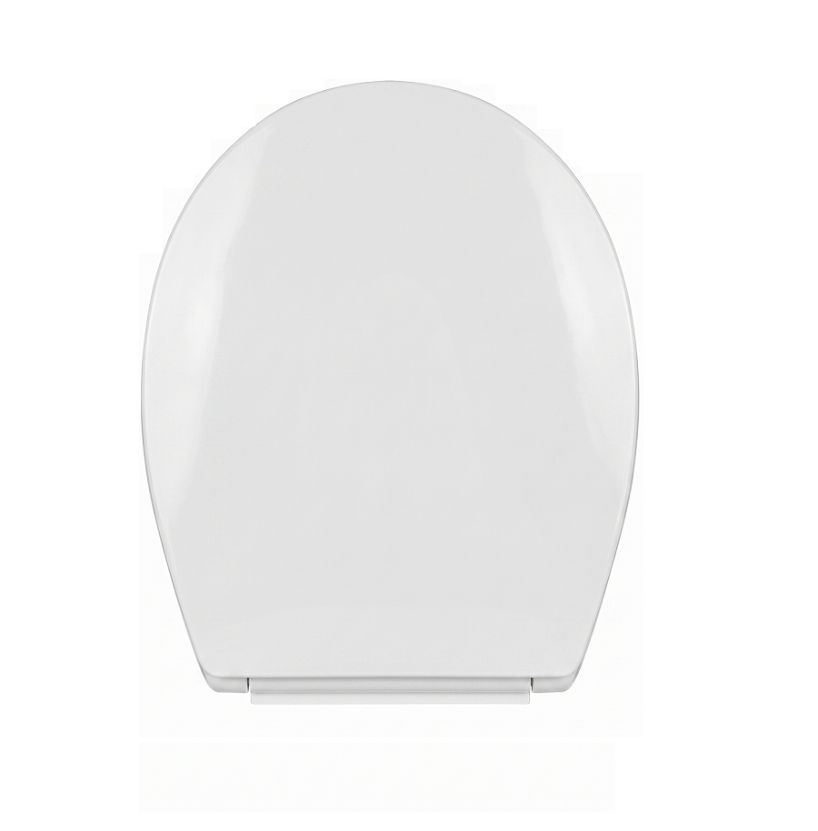 Basics Modern Round Soft Close Toilet Seat - White