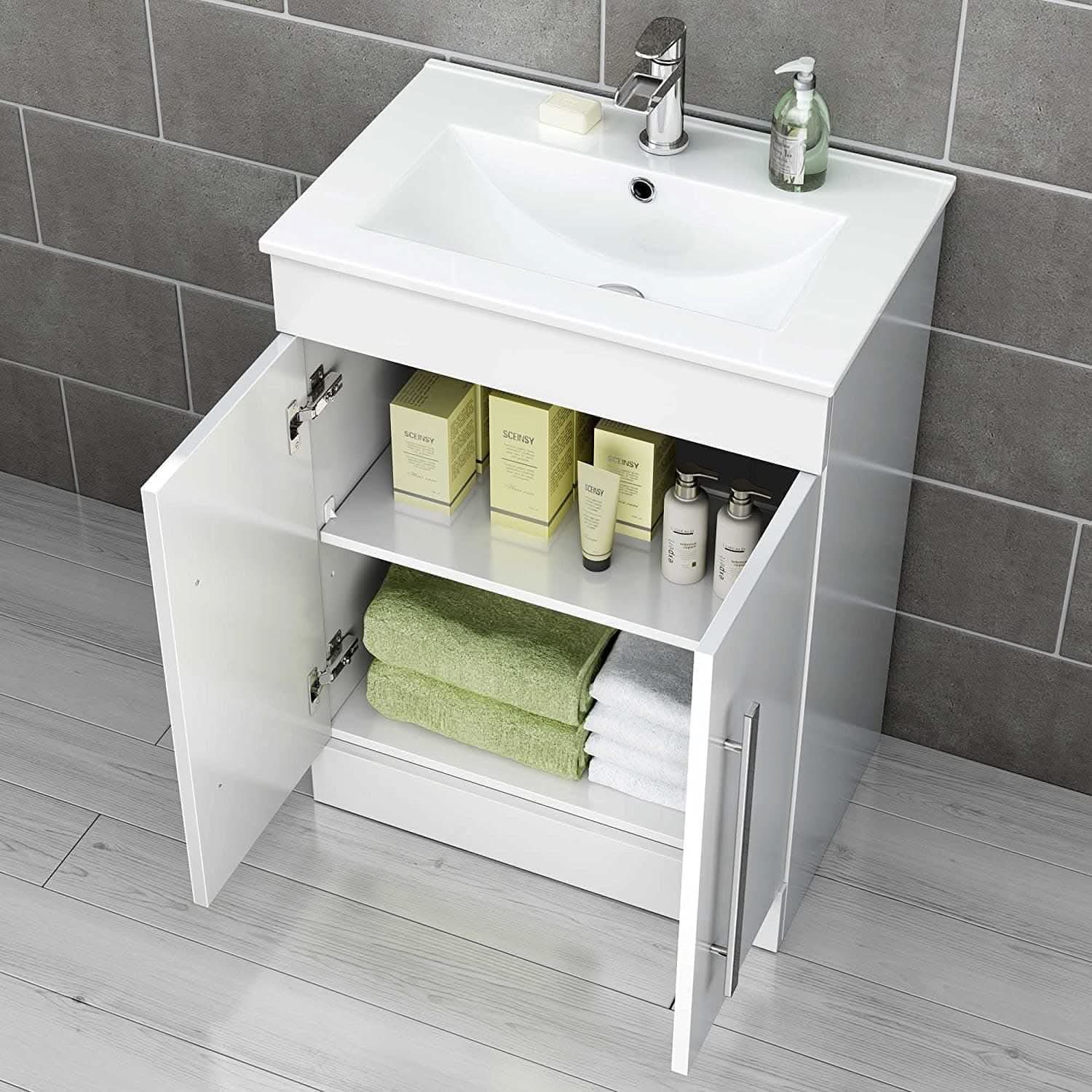 Avon Modern Bathroom Suite - Gloss White