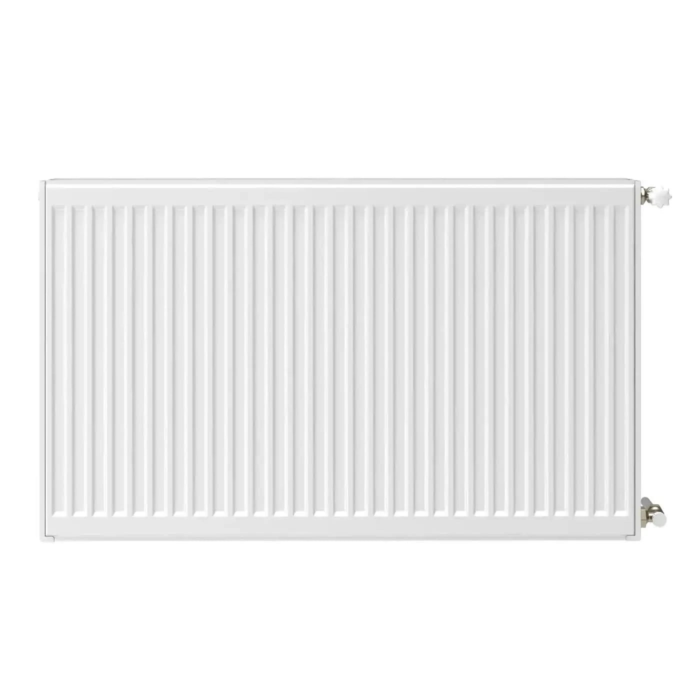 iBathUK Haven Type 22 Panel Radiator with Thermostatic Radiator Valves - White - Various Size Options