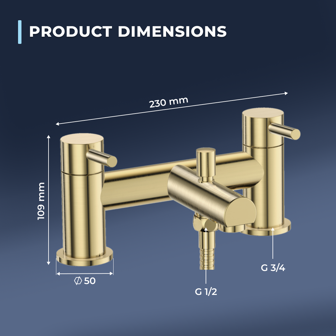 Delta Round lever Bath Shower Mixer Tap with Kit