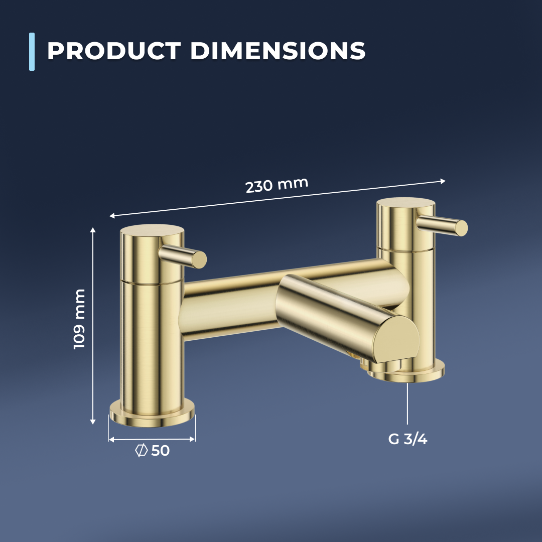 Delta Round Bath Filler Mixer Tap