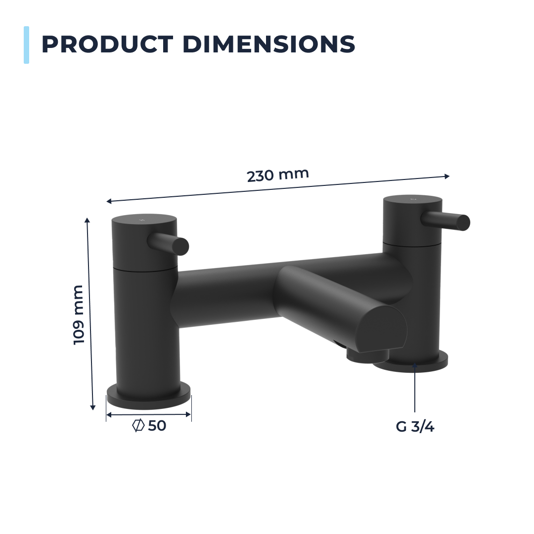 Delta Round Bath Filler Mixer Tap